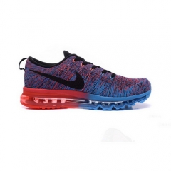 Nike Flyknit Air Max Dark Red Blue Black Men