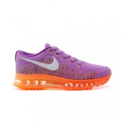 Nike Flyknit Air Max Women Orange Purple