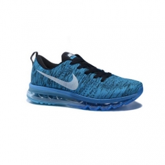 Nike Flyknit Air Max Blue White Black Men