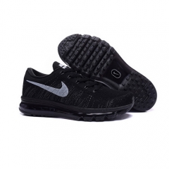 Nike Air Max Flyknit Black White Men