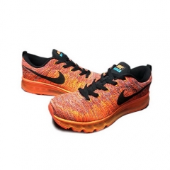 Authentic Nike Flyknit Max University Red Hyper Crimson