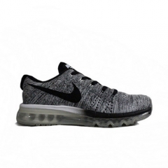 Authentic Nike Flyknit Air Max White Black Cool Grey