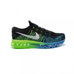 Nike Flyknit Air Max Black Green Blue Men