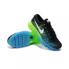 Nike Flyknit Air Max Black Green Blue Men