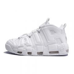 Authentic Nike Air More Uptempo Triple White Men