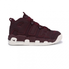 Authentic Nike Air More Uptempo Wine Red White Men