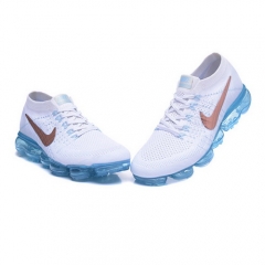 Nike Air VaporMax Flyknit White Blue Bronze Men