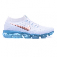 Nike Air VaporMax Flyknit White Blue Bronze Men