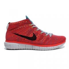 Nike Free Flyknit Chukka Red and Black