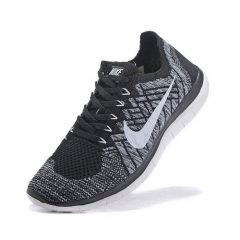 Nike Free Flyknit 4 Black White