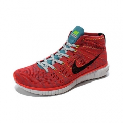 Nike Free Flyknit Chukka Red and Black