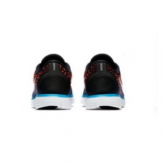 Nike Free RN Distance Black Hyper Orange Blue Lagoon White Men