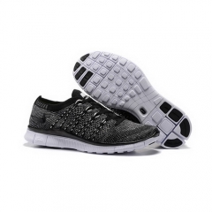 Nike Free Flyknit NSW HTM SP Black Grey White Men