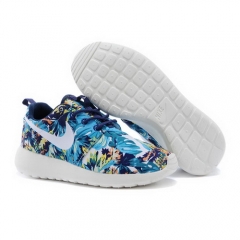 Men Nike Roshe Run Pattern Shoes Sea Multi Color