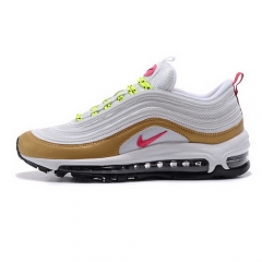 (Women) Nike Air Max 97 White Gold Pink