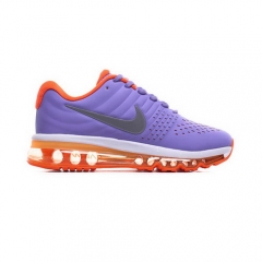 (Women) Nike Air Max 2017 Purple Orange Silver Grey