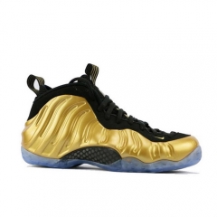 Authentic Nike Air Foamposite One Metallic Gold