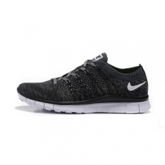 (Women) Nike Free Flyknit NSW HTM SP Black White Logo