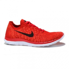 (Women) Nike Free 4.0 Flyknit Shoes University Red