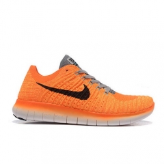 (Women) Nike Free Flyknit 5 Orange White