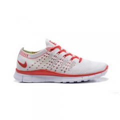 (Women) Nike Free Flyknit NSW HTM SP White Red Logo