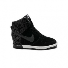 (Women) Nike Dunk Sky High All Black Shoes