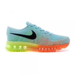 (Women) Authentic Nike Wmns Flyknit Air Max Glacier Ice Atomic Orange