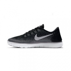 (Women) Nike Free RN Distance Black Dark Grey Wolf Grey White