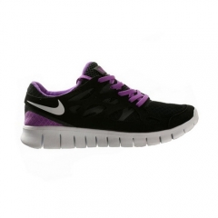 (Women) Nike Free Run Plus 2 Shoes Black Whie