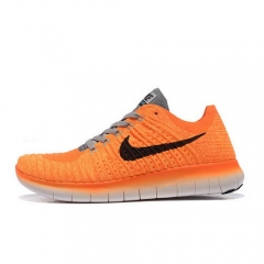 (Women) Nike Free Flyknit 5 Orange White