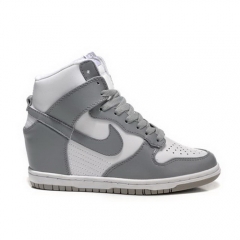 (Women) Nike Dunk Sky High White Grey Shoes