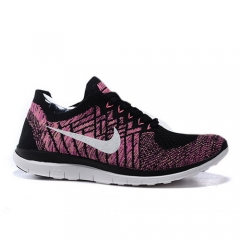 (Women) Nike Free Flyknit 4 Black LightPink