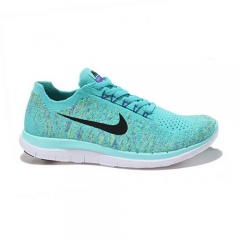 (Women) Nike Free Flyknit 4.0 Sneaker Medium Blue Shoe