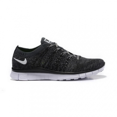 (Women) Nike Free Flyknit NSW HTM SP Black White Logo