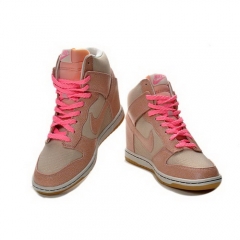 (Women) Nike Dunk Sky High Metallic Pink Shoes