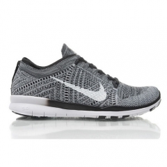 (Women) Nike Free TR Flyknit Cross Training Sneakers Shoes Black White