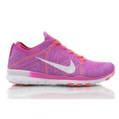 (Women) Nike Free TR Flyknit Cross Training Sneakers Shoes Violet White