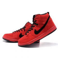 (Women) Nike Dunk High Pro SB With Red Black Shoes