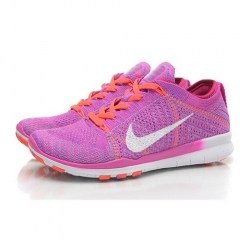 (Women) Nike Free TR Flyknit Cross Training Sneakers Shoes Violet White