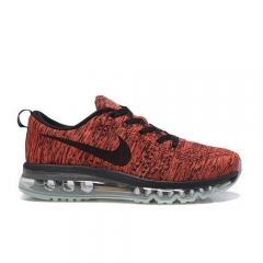 (Women) Nike Air Max Flyknit Red Black