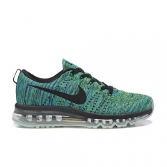 (Women) Nike Air Max Flyknit Green Black