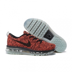 (Women) Nike Air Max Flyknit Red Black