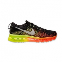 (Women) Authentic Nike Air Max Flyknit Erkek Siyah Turuncu Ayakkab