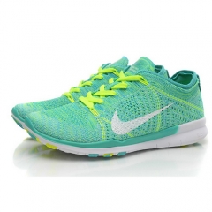 (Women) Nike Free TR Flyknit Cross Training Sneakers Shoes LightGreen White