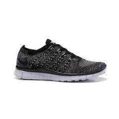 (Women) Nike Free Flyknit NSW HTM SP Black Grey White