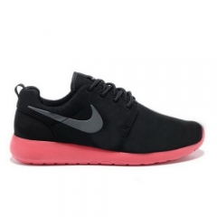 (Women)Nike Roshe Run Black Grey Red