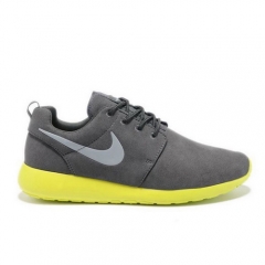 (Women)Nike Roshe Run Grey Yellow