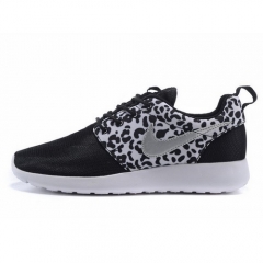 (Women) Nike Roshe One Black White Leopard Grain