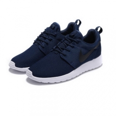 (Women) Nike Roshe Run Navy Black Logo