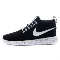 (Women) Nike Roshe Run High Suede London Olympics Waterproof Black White